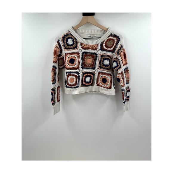 American Eagle Granny Cropped Pull Over Sweater Size Small - Picture 1 of 5